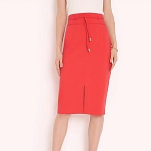 NWT Ann Taylor Petite Knotted Tie Waist Pencil Skirt